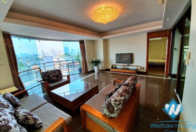 Spacious three bedrooms apartment for rent in Doi Can, Ba Dinh